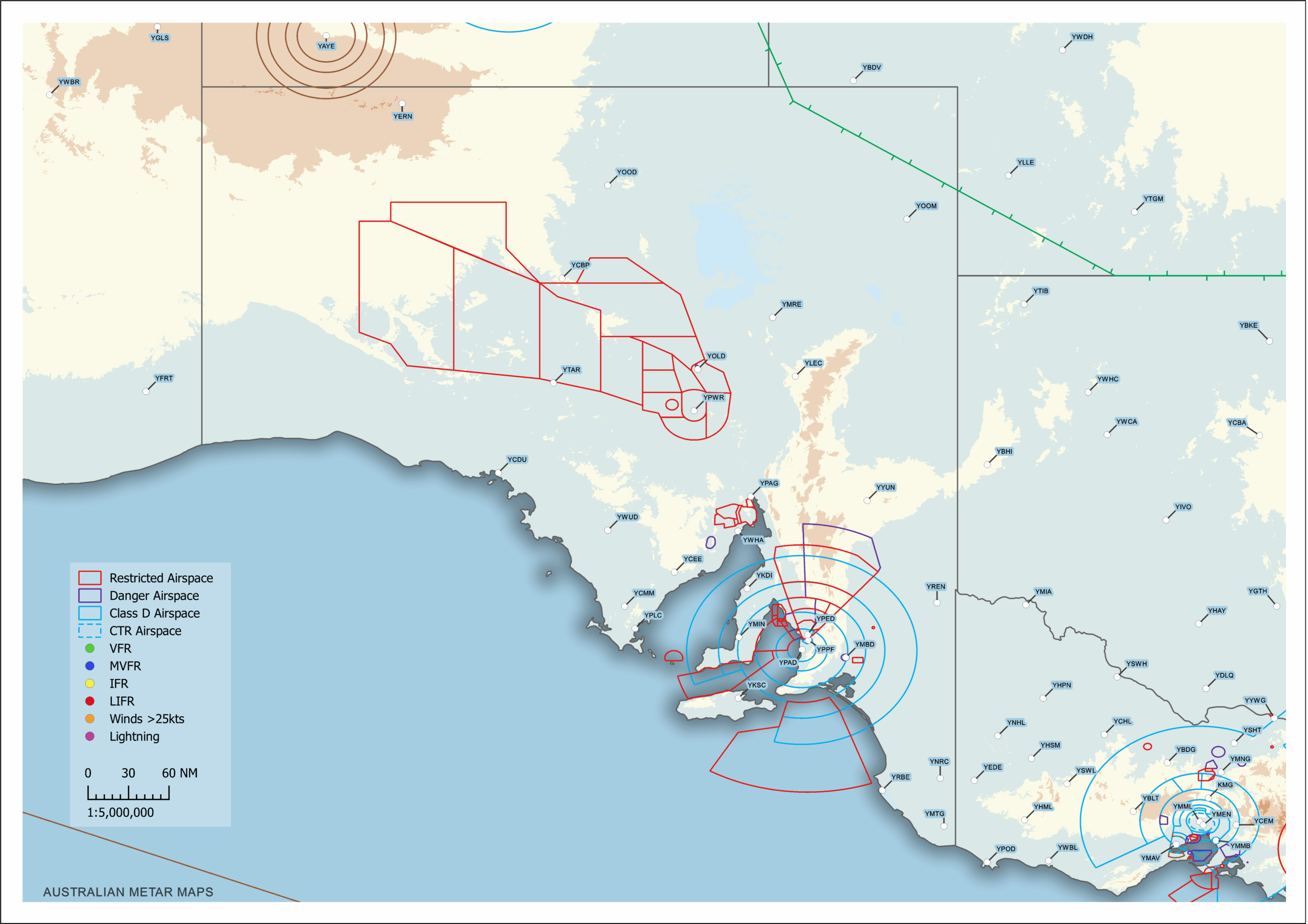 Mini SA METAR Map